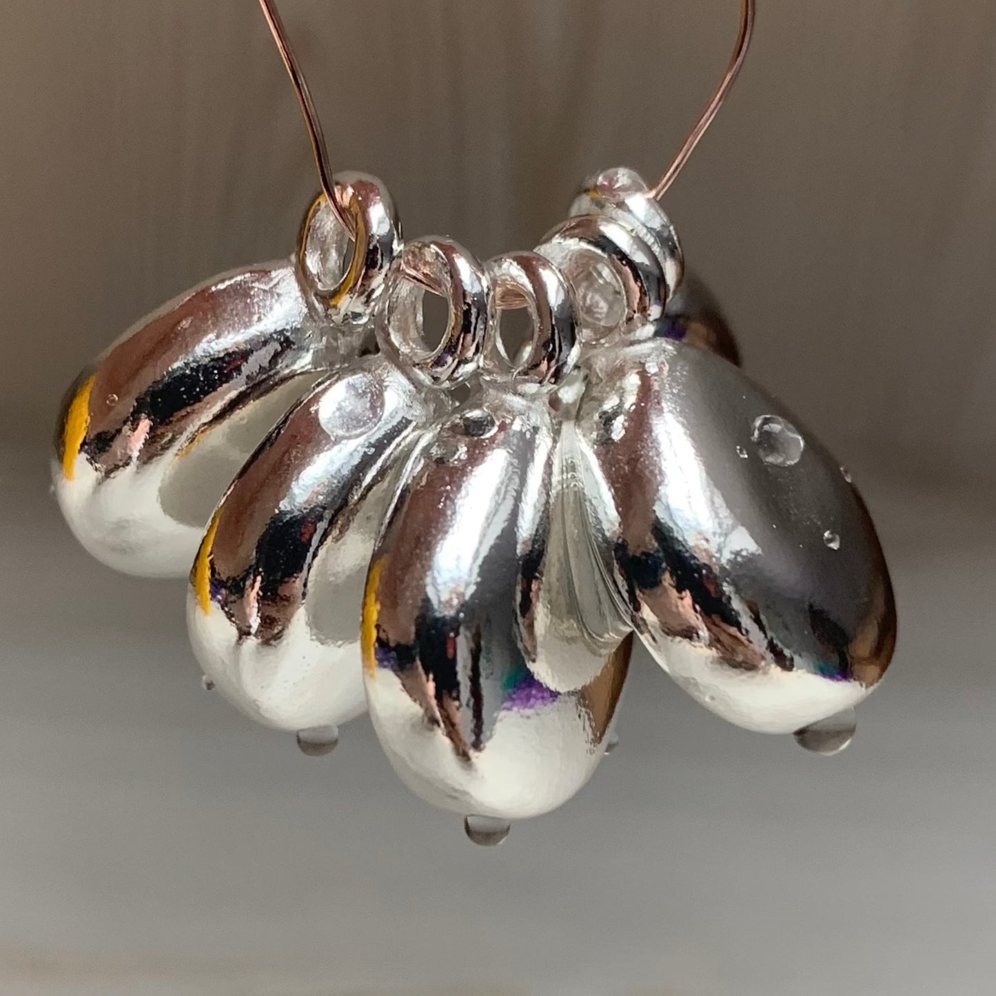 NUGGET Sterling Silver & Moissanite Pendant