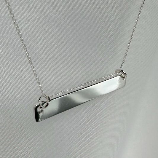 BAR Sterling Silver Necklace - Midi